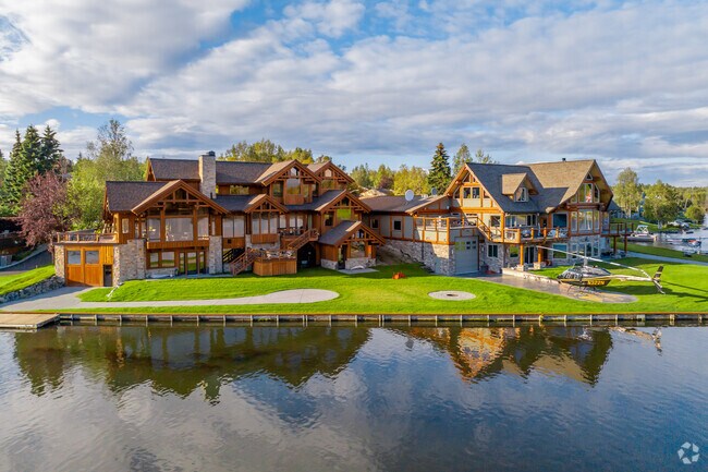 Lake Campbell's luxury homes are among the most coveted residences in Anchorage.