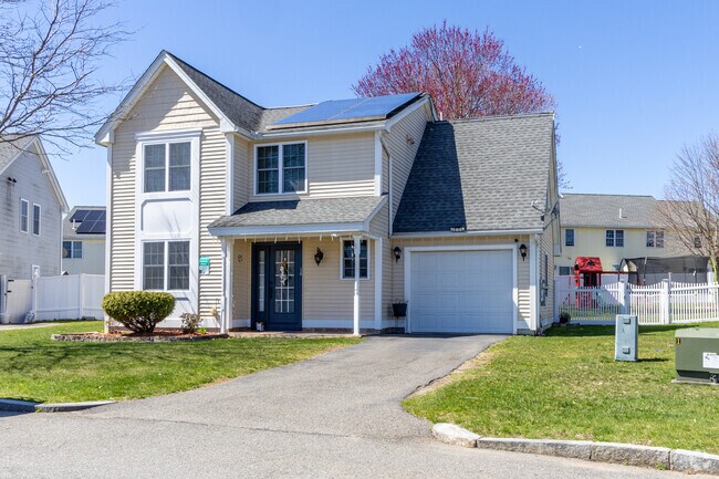 A single family home with solar panels in the the Sacred Heart neighborhood of Lowell, MA.
