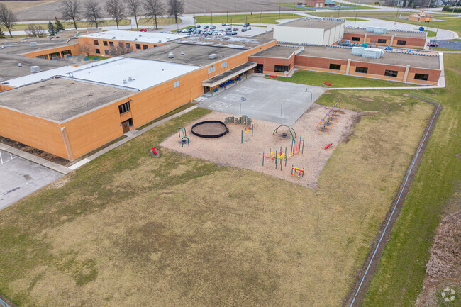 Woodlan Elementary School has a large playground for students to burn off some energy.