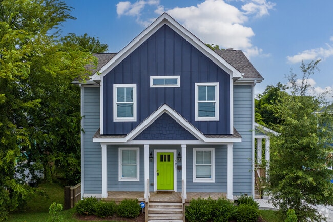 Modern Farmhouse is a popular new home style appearing in Durham's Central Park neighborhood.