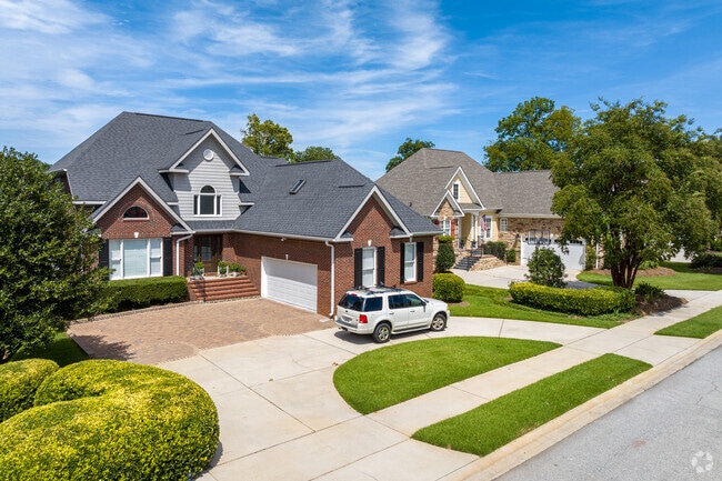 Homes of many styles and sizes are abundant in the little town of Downtown North Augusta.