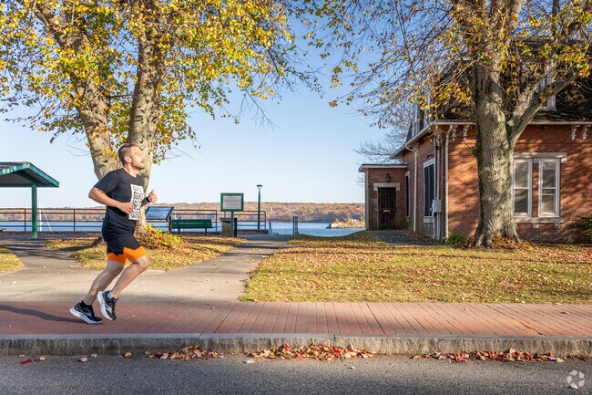 Relax and unwind while running or walking by the water at Somerset Reservoir, MA.