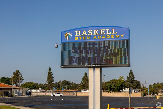 Haskell Stem Academy welcomes students in the Cerritos neighborhood of California.