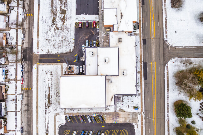 Maya Angelou Elementary School has parking for staff and guests.