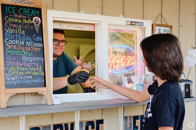 Stop by the Bakerton Market in Harpers Ferry for fresh locally made ice cream.