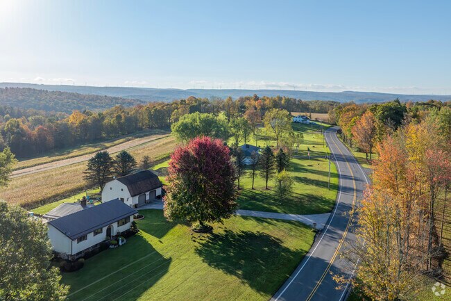 The township caters to those looking for private properties with access to major roadways.