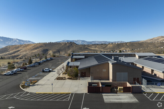 The side view of Rollan D. Melton Elementary School.