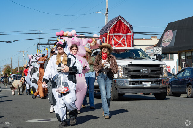 The FFA represents at the Eureka High School homecoming parade in Fairfield.