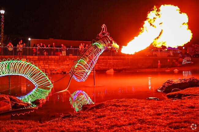 Take the kids to see the fire breathing dragon at the Winter Wonderland in nearby Caldwell.