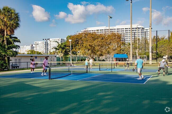 Many homes in the PGA Resort Community of Palm Beach Gardens, FL have pickleball courts.