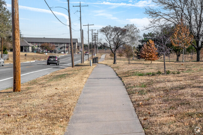 Sidewalks run throughout different parts of Meadowlark.