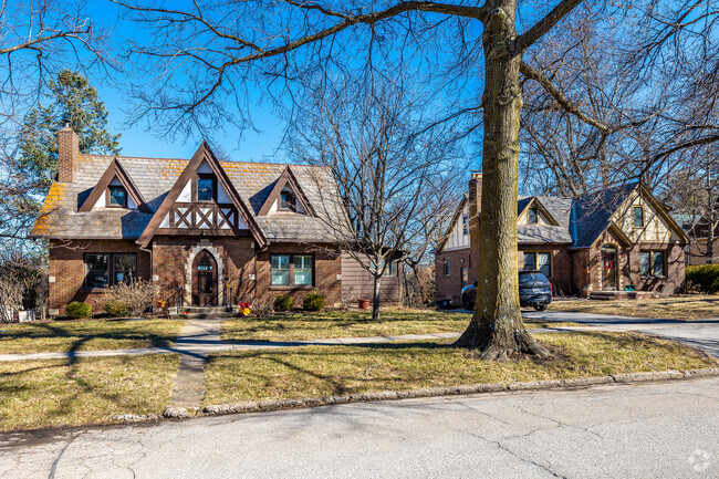 Smaller Tudor homes can be found on the western side of Haines Park.