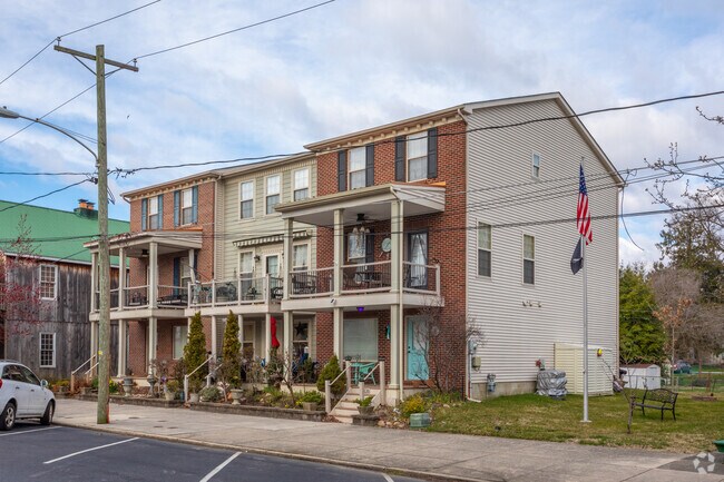 Townhomes in Delaware City offer up to three floors of living space.