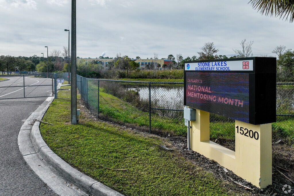 Stone Lakes Elementary School is located on Stoneybrook Boulevard in Orlando, Florida.