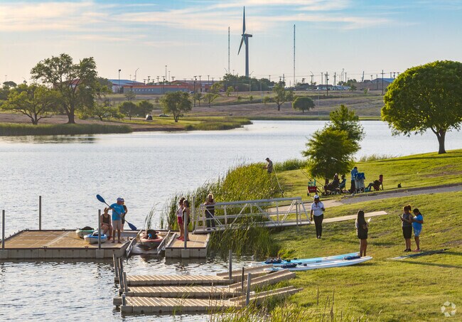 Dunbar Lake is a popular spot among Windmill stand up paddle boarders and fishermen.