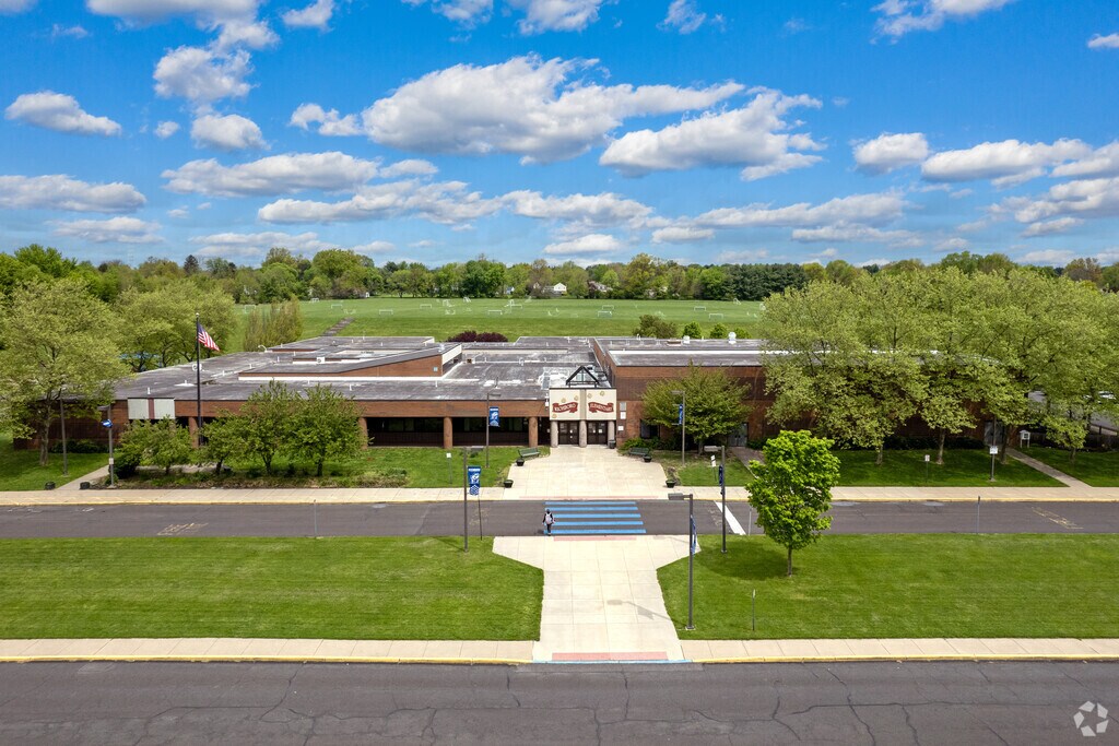 Aerial View of Richboro Elementary School in the Richboro neighborhood