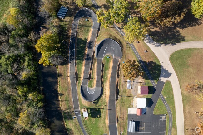 Adventurous Fairgrounds bikers head to Searls Park to take advantage of a very well maintained paved BMX track.