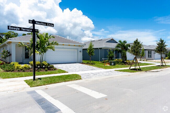 This row of homes in Wabasso boast meticulous landscaping.