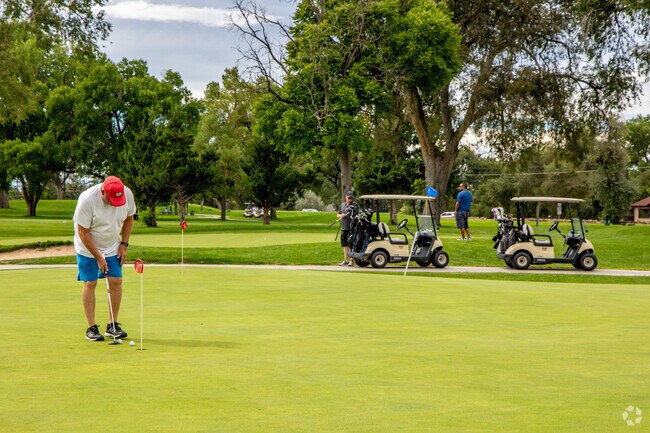 Golfers tee up for rounds of 18 at the Elmwood Golf Course in Sunset, Pueblo.