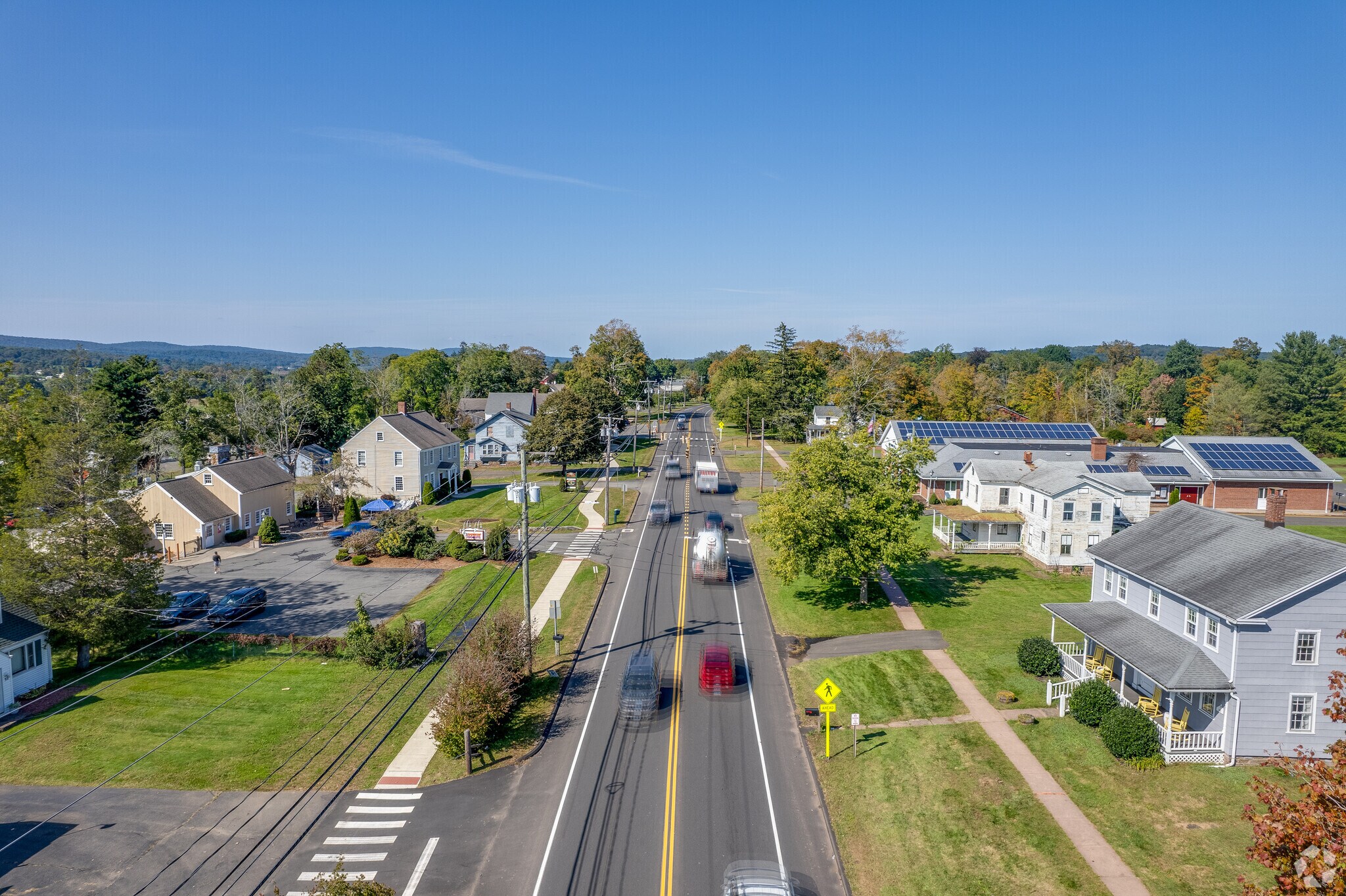 The town of Durham is filled with scenic walkways and tree lined residential streets.