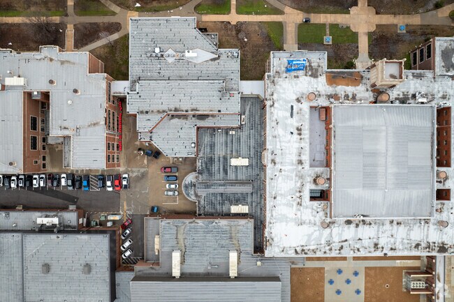 Here is a top down view of East High School.