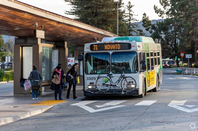 Bel Marin Keys is easy to commute through with all it's many bus stops.