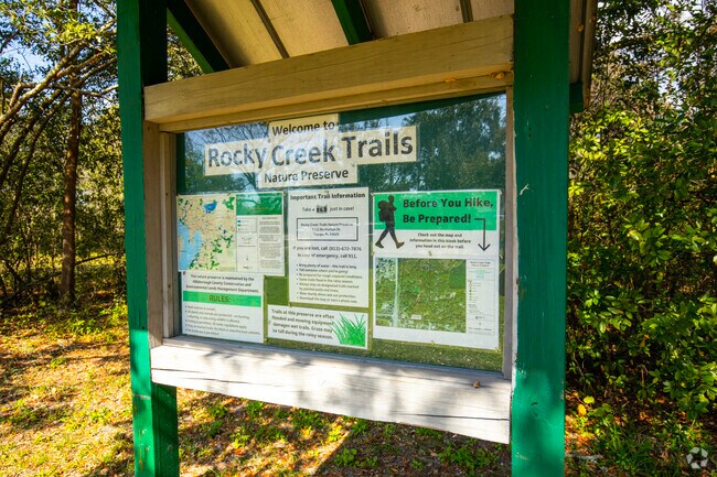 Citrus Park has easy access to Rocky Creek Trails.