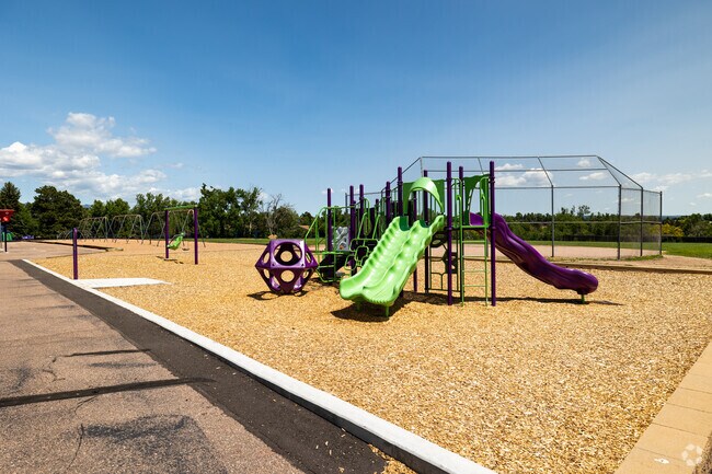Cheyenne Hills' Oak Creek Elementary offers a spacious playground for students to run around.
