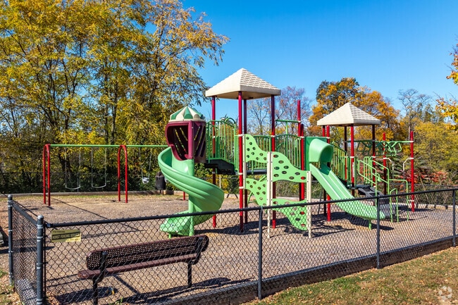 Adventure awaits at the playground at the Hager's Crossing Community Center.