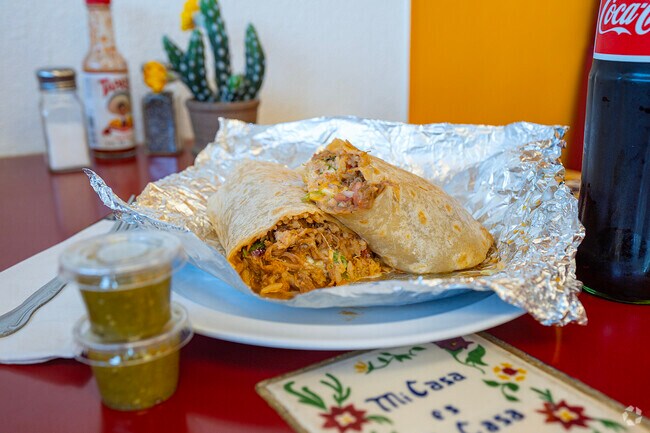 Try a delicious carnitas Super Burrito from Don Chuy's in South End, Oregon City.