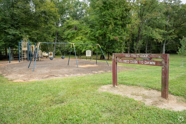 The front of the Big Tree Park near Wendover Place.
