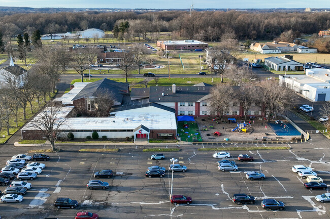 Emilie Christian Day School has a small playground for the children to play.