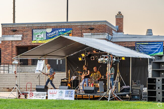 Sit back and enjoy the tunes at the Concerts on the Green in Enderis Park.