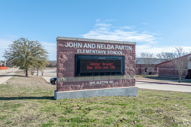 John and Nelda Partin Elementary is a public school in Van Alstyne, Tx.