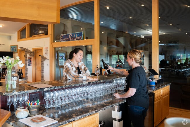 A wide selections of wines are ready for Cambria residents to taste at Freedom Run Winery, near Lockport.