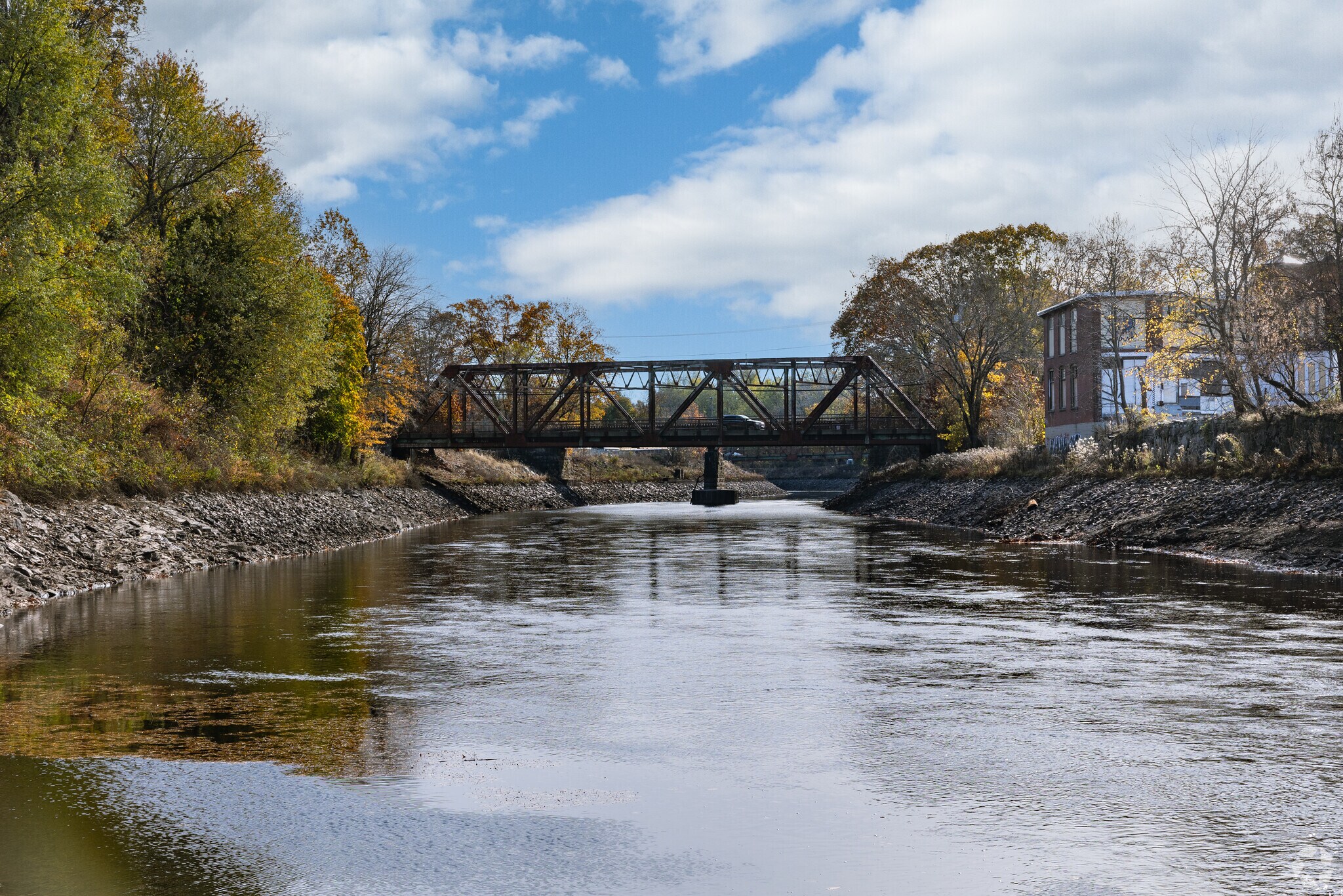 The Blackstone River is the western border of the North End neighborhood.
