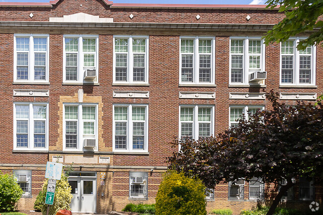 The Abram P Morris School is in a scure residential area.