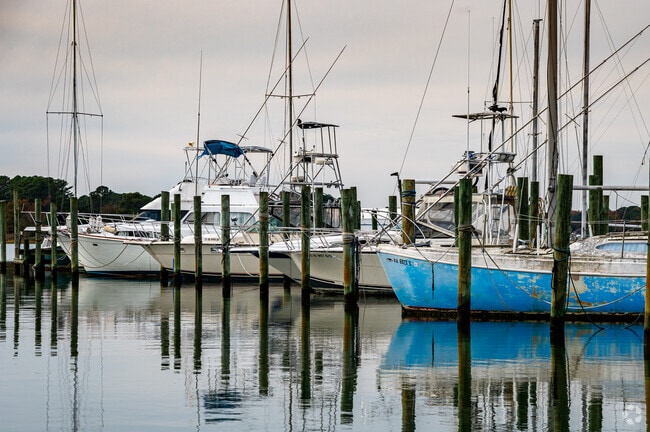 Mills Marina in Seaford has direct access to Chesapeake Bay.