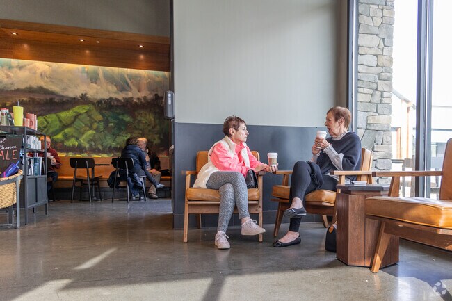 Grab and coffee at Starbucks near Tice Valley and chat with a friend.