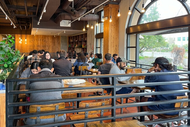 Cafe Bene is full of residents on weekends in Almaden Hills Estates.