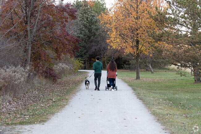 Nature Trails in Northwood is a beautifully wooded park perfect for exploring nature.