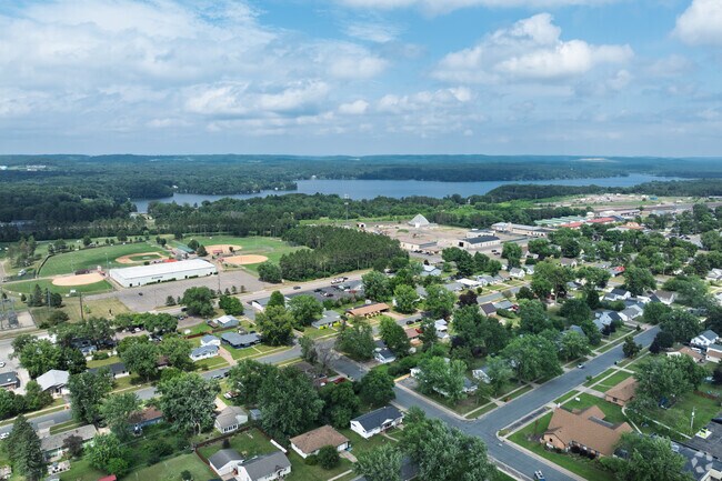 The city of Altoona sits on the south side of Lake Altoona.