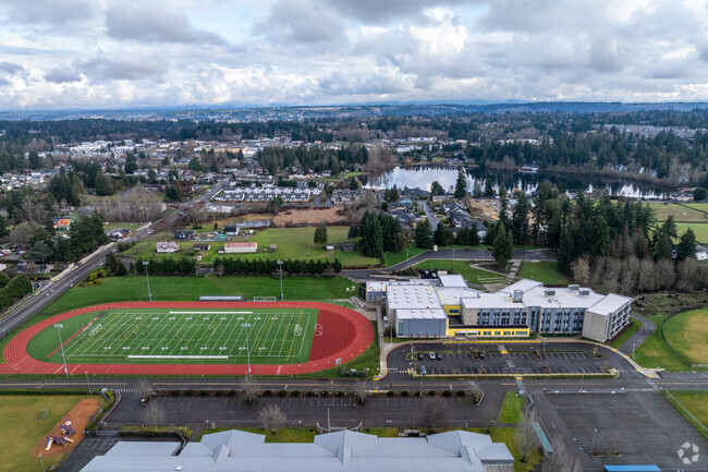 Surprise Lake Middle School aerial view.