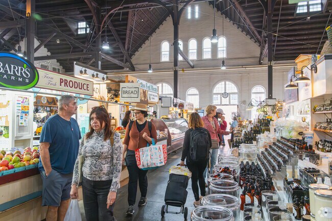 Central Market near Conestoga Woods features plenty of vendors selling all sorts of goods.