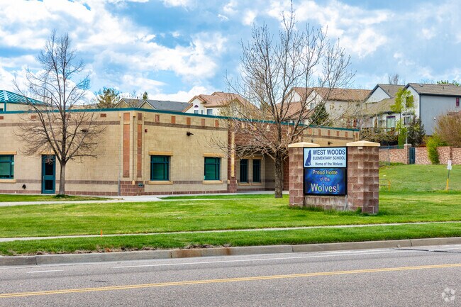 West Woods Elementary, a highly rated school offered to students in Spring Mesa.
