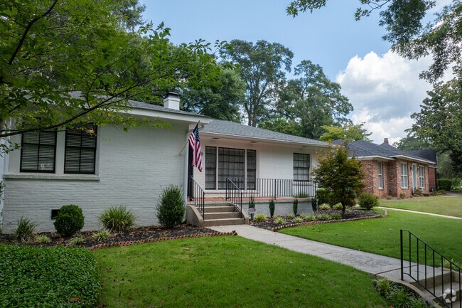 Brick Ranch homes are common in the Wynns Hill neighborhood.