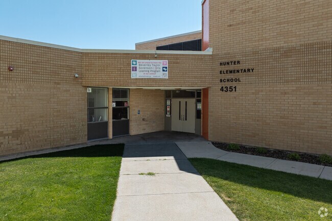 Hunter Elementary School serves approximately 500 students.