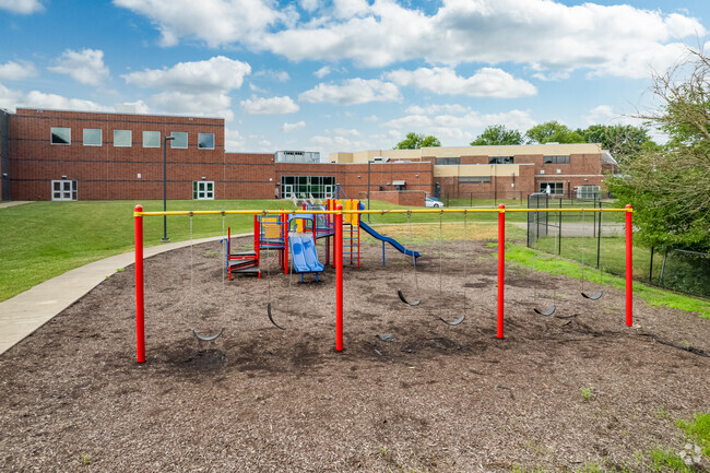 Play on the playground after a day of learning at Lafayette School.