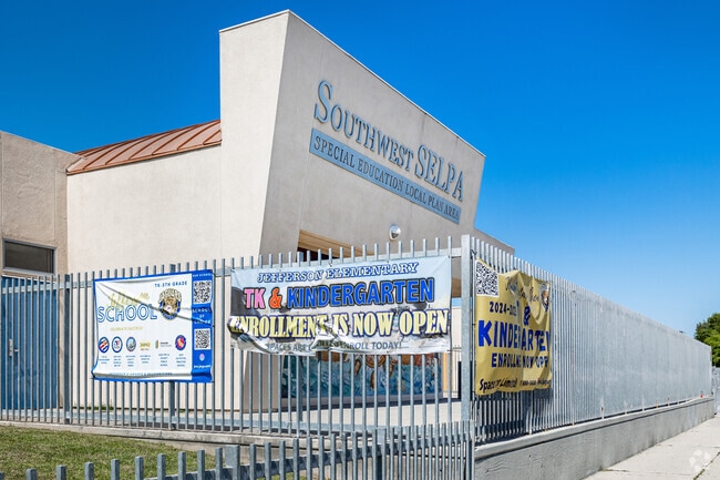 Jefferson Elementary School provides education from TK through 5th grade in Los Angeles.