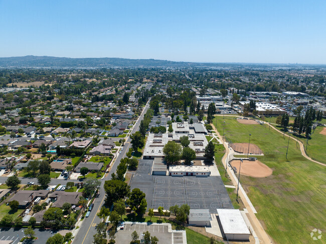 Areal of Yorba Linda Middle School.